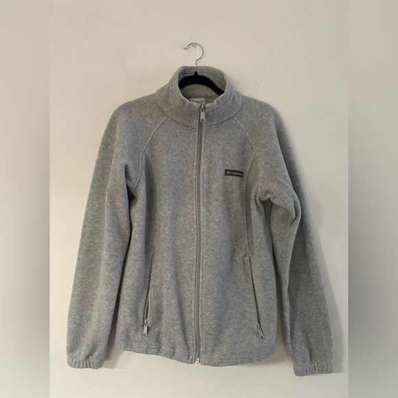 Columbia Benton Springs Full Zip Fleece Jacket M Gray - Picture 1 of 8